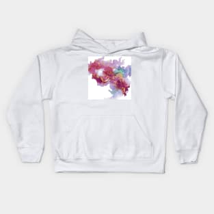 Colorful fantasy. Abstract alcohol ink art print Kids Hoodie